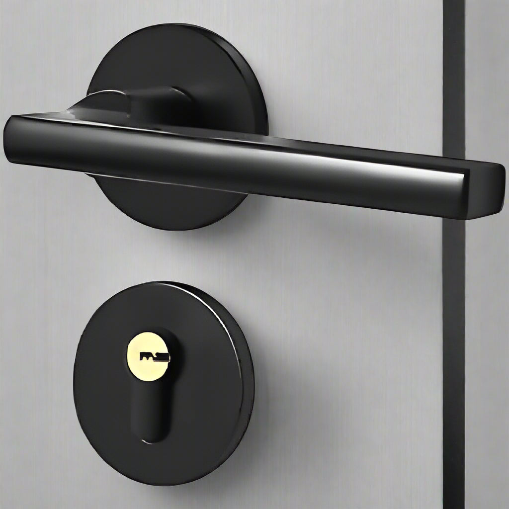 Black Coated Antirust Toilet Door Lock @ HOG