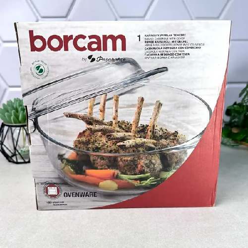 Borcam Round Casserole With Cover (1pc) 1450cc @HOG - Home Office Garden Online Marketplace
