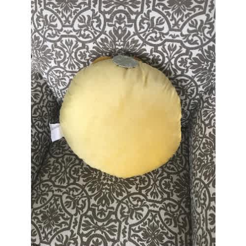 Burlington Pale Banana Decorative Toss Pillow - 16in X 16in. Home Office Garden | HOG-HomeOfficeGarden | online marketplace