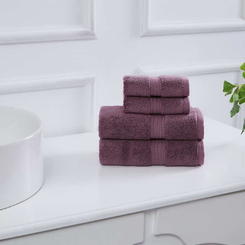 Charisma 100% Hygro Cotton Hand And Washcloth Towel Set - 4-piece - Lavender. Home Office Garden | HOG-HomeOfficeGarden | online marketplace