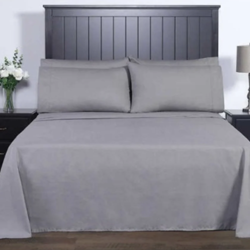 Charisma Microfiber Full Sheet Set - 4 Pieces - Grey @HOG - Home, Office, Garden, Online Marketplace

 