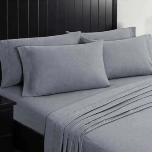 Charisma Microfiber Full Sheet Set - 4 Pieces - Grey @HOG - Home, Office, Garden, Online Marketplace

