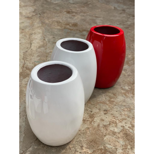 Classic Fiberglass Plant Pot for Interior Design (Per Unit). @HOG - Home Office Garden Online Marketplace