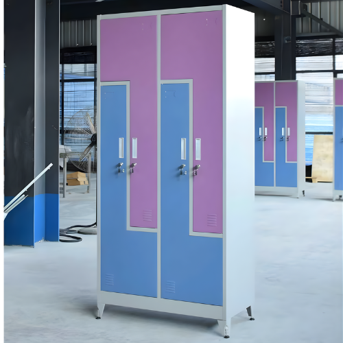 Color-Blocked Metal Locker Unit (4) with Secure Compartments @HOG - Home, Office, Garden, Online Marketplace