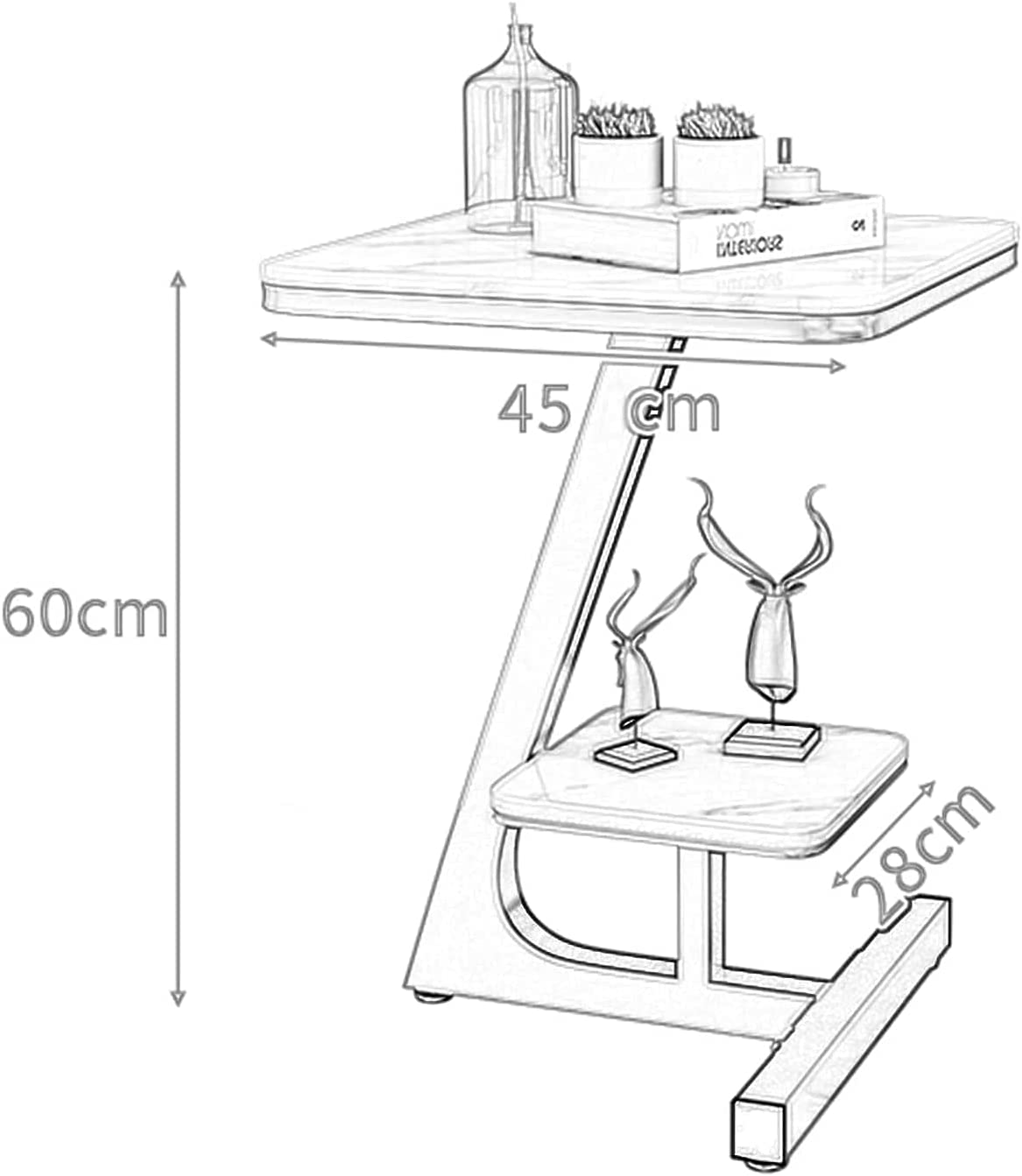 Countertop Iron Sofa Bedside Table. @HOG - Home Office Garden Online Marketplace