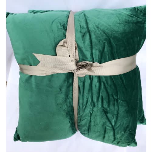 Country Club 2pc Embossed Velvet Throw Pillows - Green. Home Office Garden | HOG-HomeOfficeGarden | online marketplace