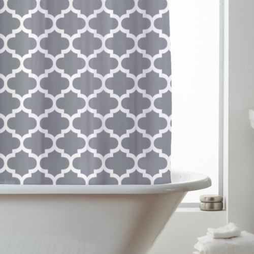 Country Club Shower Curtain -  Moroccan Grey @HOG - Home Office Garden Online Marketplace