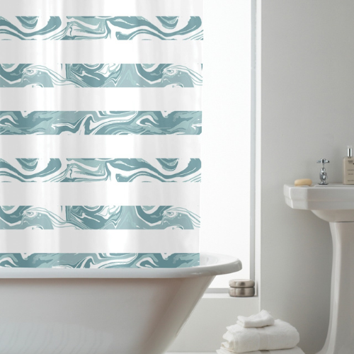 Country Club Shower Curtain – Marble Wave @HOG - Home Office Garden Online Marketplace