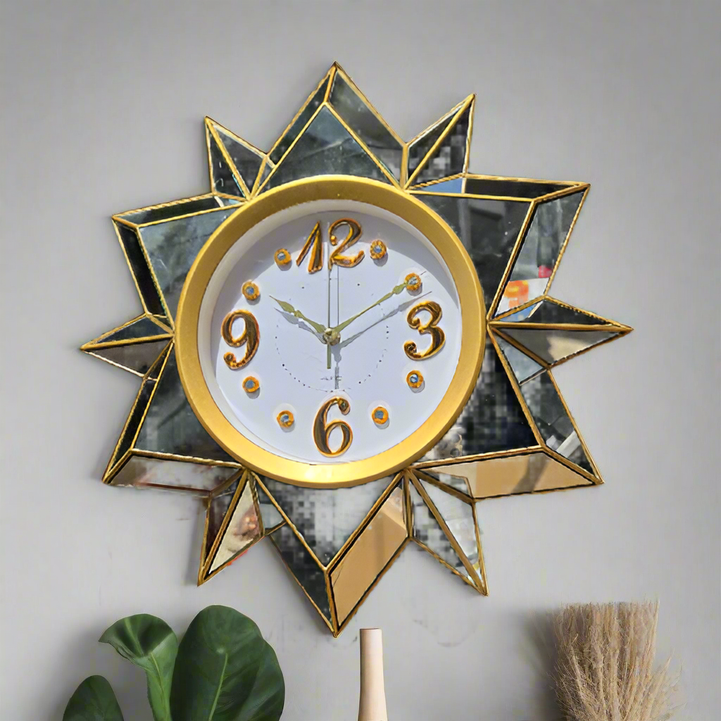 Creative Modern Sun Wall Clock Order Now @ HOG Online Marketplace