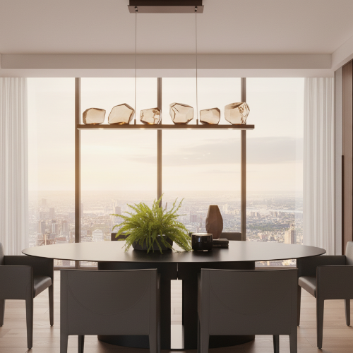 Diamond Round Cut Glass Chandelier Home Office Garden | HOG-Home Office Garden | online marketplace