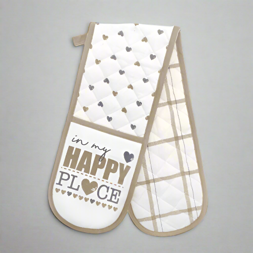 Double Oven Glove – Happy Place @HOG - Home Office Garden Online Marketplace