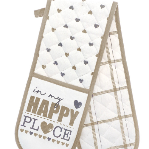 Double Oven Glove – Happy Place @HOG - Home Office Garden Online Marketplace