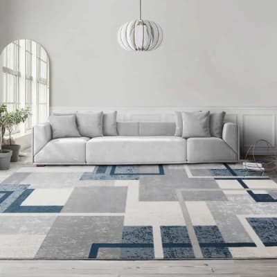 Eden Collection Abstract Geo - Blue Rug . Order @ Hog 