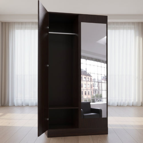 Elena Series 4ft x 7ft Wardrobe - Dark-Brown. @HOG - Home Office Garden Online Marketplace