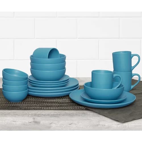 Evolution Matte Blue 22-piece Dinnerware Set @ HOG