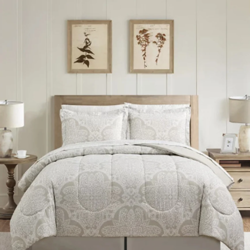 Fairfield Square Collection 8 Piece Reversible Comforter Set - Tan @HOG - Home, Office, Garden, Online Marketplace

