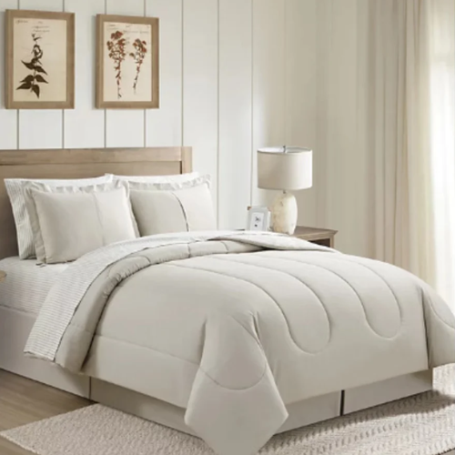 Fairfield Square Collection 8 Piece Reversible Comforter Set - Tan @HOG - Home, Office, Garden, Online Marketplace
