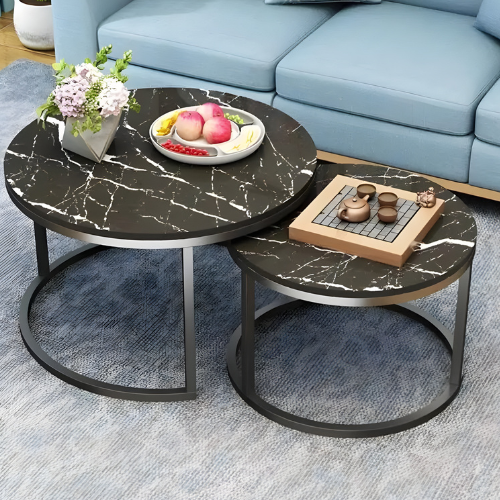 Faux Marble Coffee Table – 70cm × 50cm @HOG - Home, Office, Online Marketplace