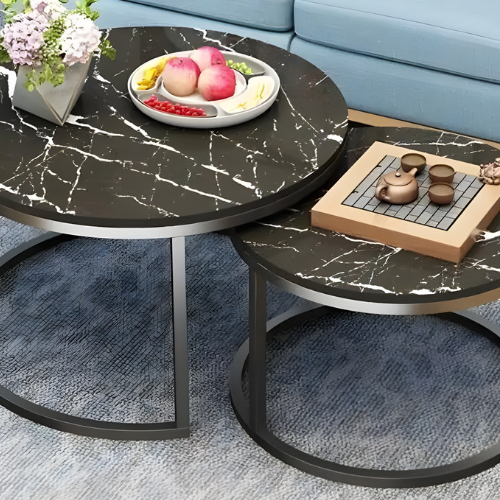 Faux Marble Coffee Table – 70cm × 50cm @HOG - Home, Office, Online Marketplace