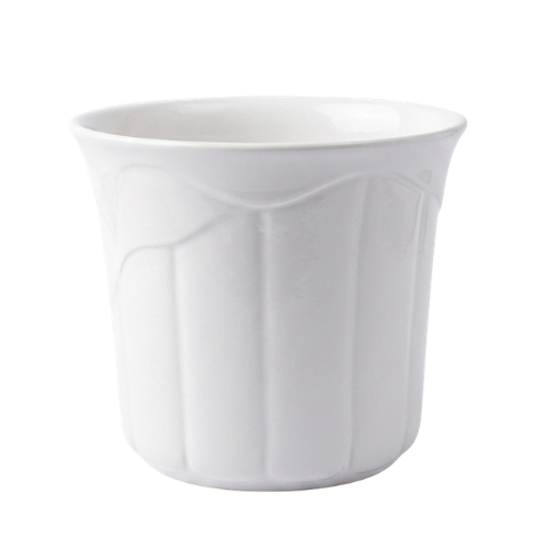 Flower Pot Ceramic White Medium @HOG - Home, Office, Garden, Online Marketplace
