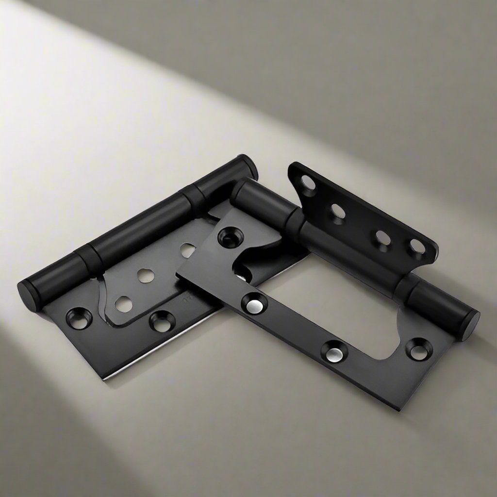 Flush Door Hinge - Black @ HOG