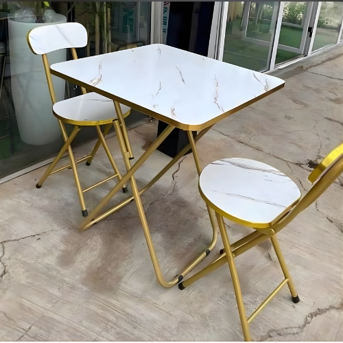 Foldable Wooden Dining Table Set with 2 Chairs @HOG - Home, Office, Garden, Online Marketplace