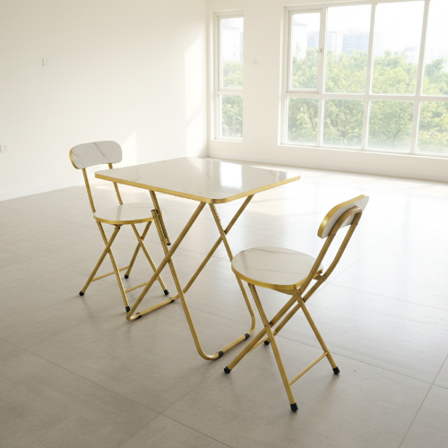 Foldable Wooden Dining Table Set with 2 Chairs @HOG - Home, Office, Garden, Online Marketplace