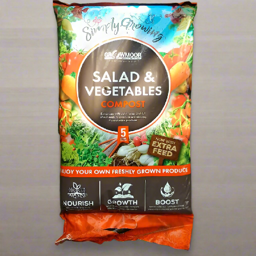 Growmoor Salad & Vegetable Compost 5L @HOG - Home Office Garden Online Marketplace
