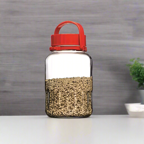 Harvest Jar With Red Cover (1pc) 8000cc. Home Office Garden | HOG-HomeOfficeGarden | online marketplace