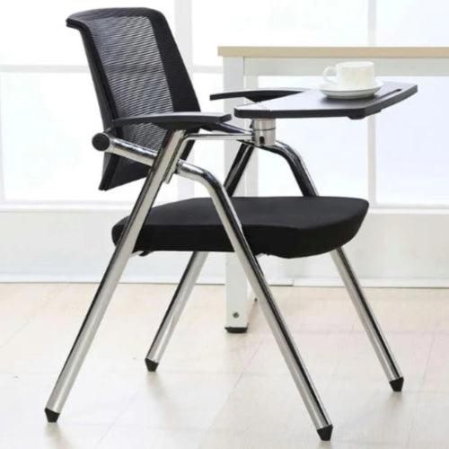 Chair With Writing Pad-Black