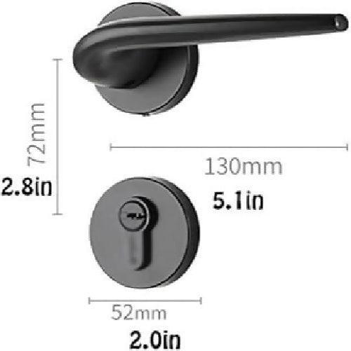 High Quality Black Coated Flush Door Lock Series - 2025 Design. @HOG - Home Office Garden Online Marketplace