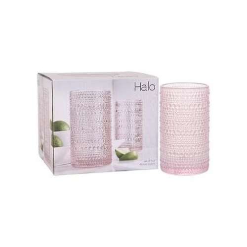 Home Essentials Halo Blush Highball Glasses - Set Of 4. Home Office Garden | HOG-HomeOfficeGarden | online marketplace