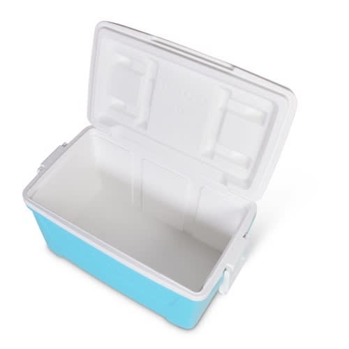 Igloo Laguna Hard Sided Ice Chest Cooler - 48 Qt - Aqua Blue And White. Home Office Garden | HOG-HomeOfficeGarden | online marketplace