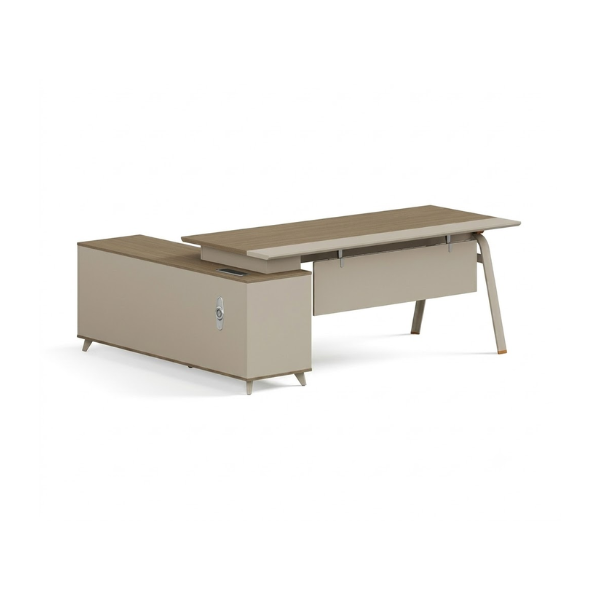 1.6 Meters Modern Executive Office Desk With Side Cabinet