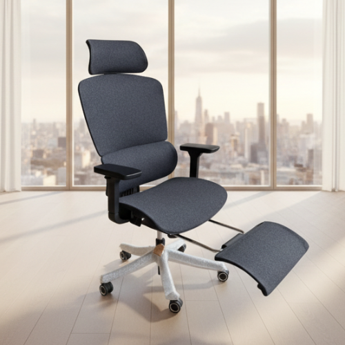 Imove Mesh Ergonomic Office Chair with Footrest @HOG - Home Office Garden Online Marketplace