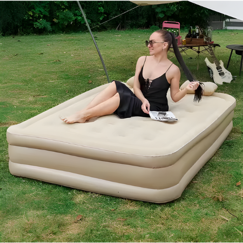 Inflatable Double Size Bed with Built-In Pump @HOG - Home, Office, Garden, Online Marketplace