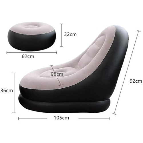 Inflatable Sofa Kit with Portable Pouf. Home Office Garden | HOG-HomeOfficeGarden | online marketplace