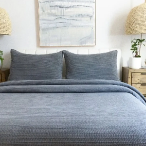Jennifer Adams, Soft Stonewash Quilted Blanket Set, King Size Grey @HOG - Home, Office, Garden, Online Marketplace

