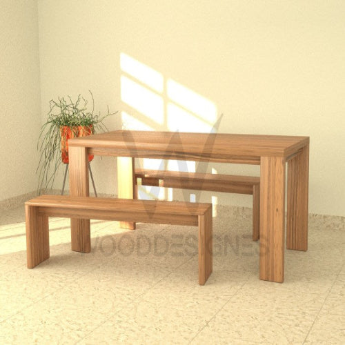 Joe Dining Set (Light-Walnut). @HOG - Home Office Garden Online Marketplace