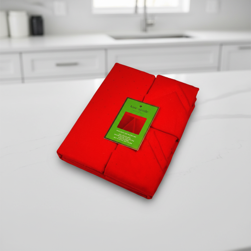 Kate Spade Nine Piece Table Cloth Set, Red @HOG - Home, Office, Garden, Online Marketplace

