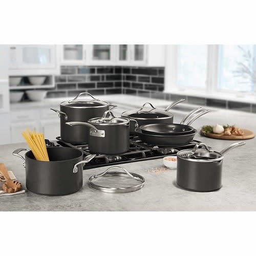 thumbnail image 2 of Kirkland Signature 10-Piece Stainless Steel Cookware Set - 5-Ply Construction For All Cooktops 2 of 14