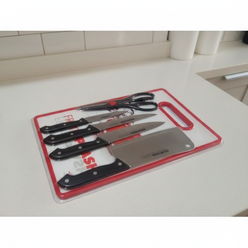 Kitchen Knife Set with Chopping Board and Scissors @HOG - Home, Office, Garden, Online Marketplace