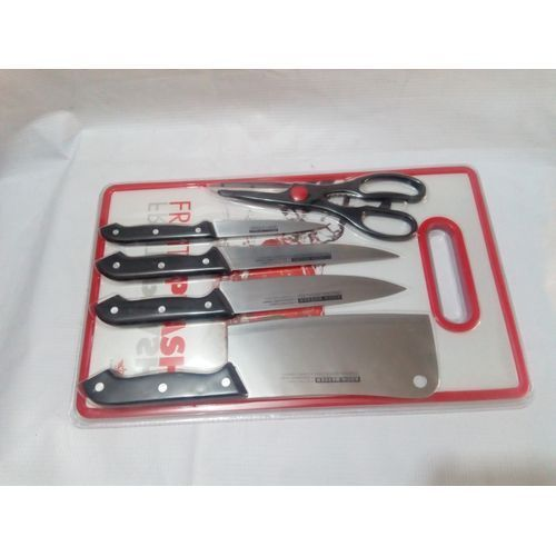 Kitchen Knife Set with Chopping Board and Scissors @HOG - Home, Office, Garden, Online Marketplace