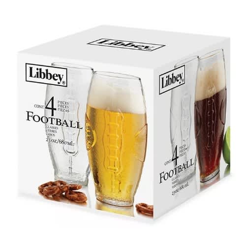 Libbey Football Tumbler Glasses - 23-ounce - Set Of 4. Home Office Garden | HOG-HomeOfficeGarden | online marketplace