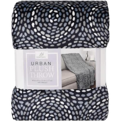 Life Comfort Patterned Plush Throw - ''60 X 70" - Medallion. Home Office Garden | HOG-HomeOfficeGarden | online marketplace