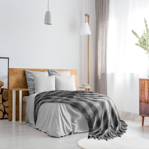 Lifestyle by Emma Barclay Frisco Throw – Charcoal (228x252cm) @HOG - Home Office Garden Online Marketplace