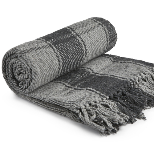 Lifestyle by Emma Barclay Frisco Throw – Charcoal (228x252cm) @HOG - Home Office Garden Online Marketplace