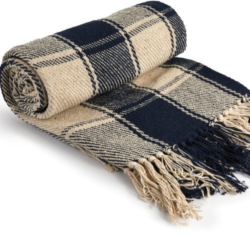 Lifestyle by Emma Barclay Frisco Throw – Navy Blue (228x252cm)  @HOG - Home Office Garden Online Marketplace