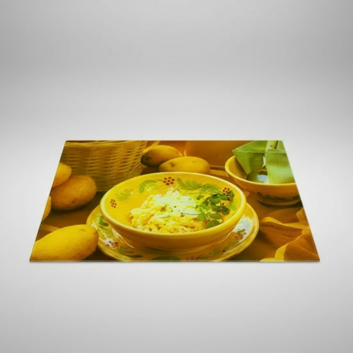 Linsan Anika Fruits Kitchen Glass Cutting Board - 28cm X 38cm @HOG - Home Office Garden Online Marketplace
