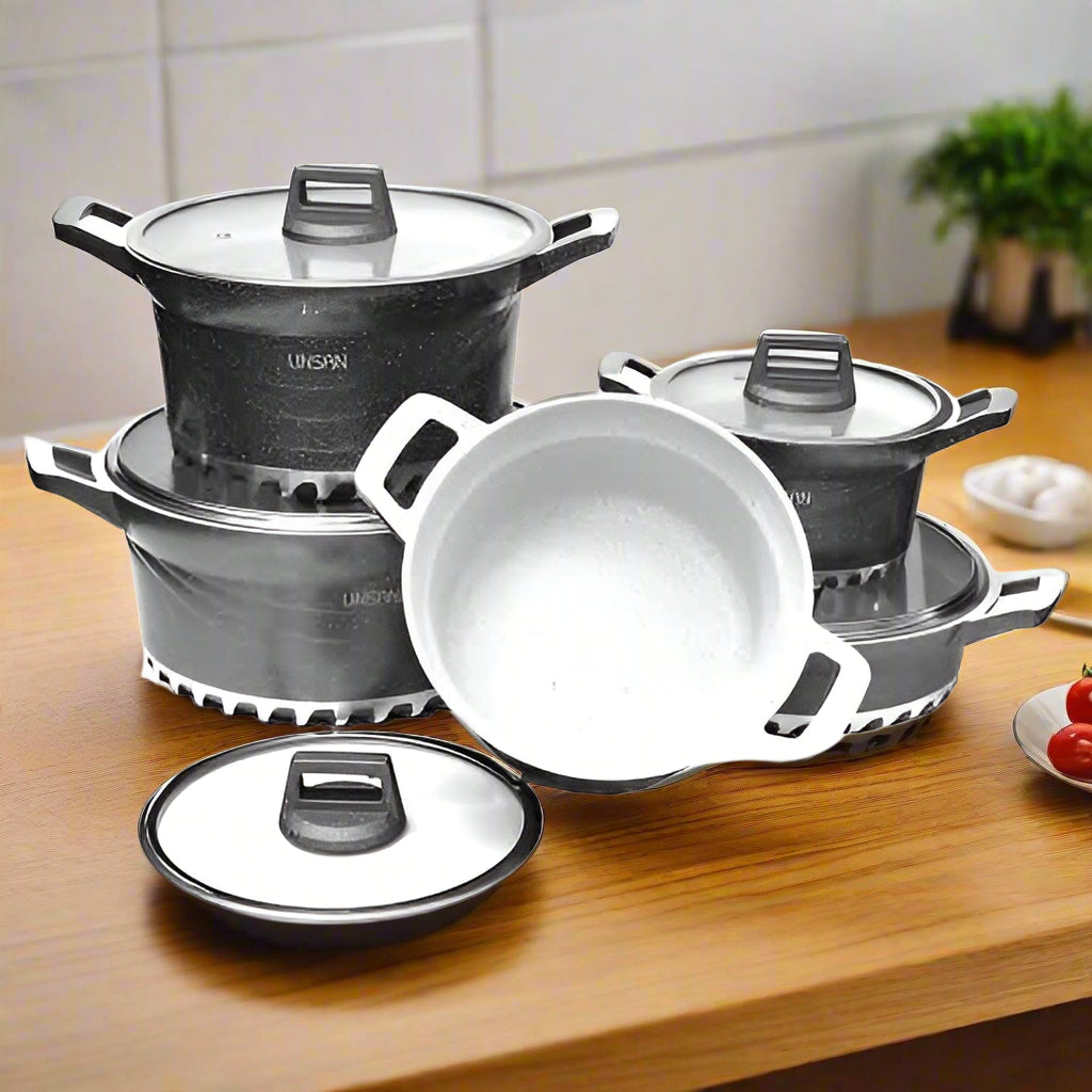 Linsan Die-cast Cookware Set - 10 Pcs @ HOG